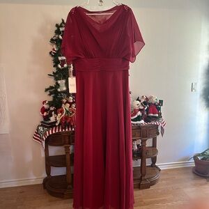 JJs House Burgundy Maxi Dress